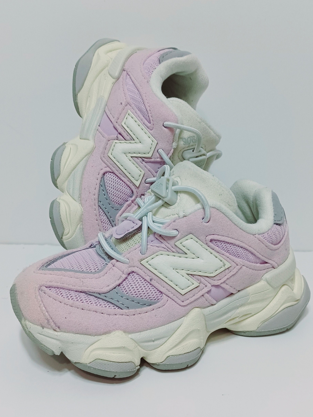 New Balance Toddler's Girls 9060 (TD) Sneakers Slip On Pink White Size 7